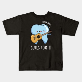 Blues Tooth Cute Dental Music Pun Kids T-Shirt